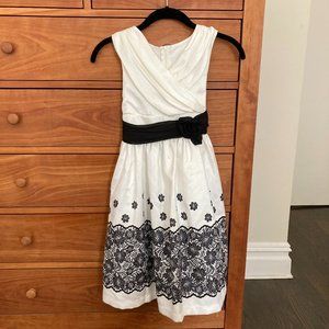 Bonnie Jean Black and White Dress, size 10
